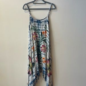 Super cute tie-dye floral beach coverup!